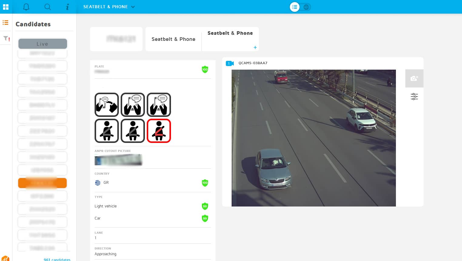 AI camera traffic system Greece