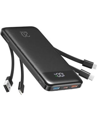 Charmast Portable Charger with Built in Cables