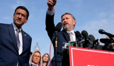 Congressmen who pushed to release Epstein files say massive blackout doesn’t comply with law and started work on drafting articles of impeachment