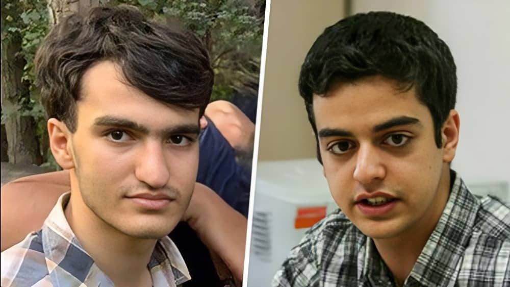 Iranian students and political prisoners Amirhossein Moradi and Ali Younesi