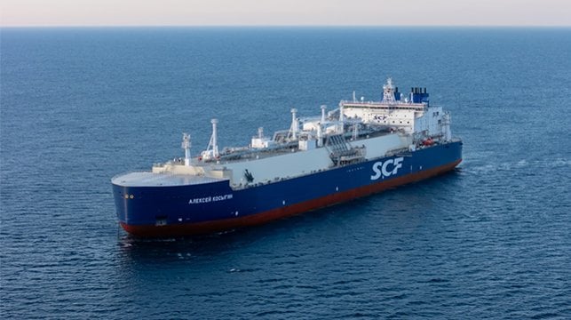 Russia Delivers First Domestically-Built Arc7 LNG Carrier
