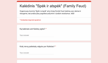 Kalėdiniai žaidimai su šeima