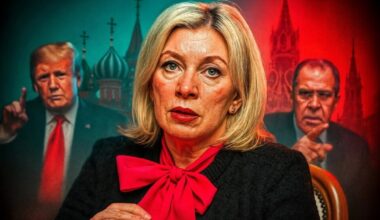 Tak widzi rzeczniczkę prasową rosyjskiego MSZ Marię Zacharową prawosławna telewizja Cargrad. Kolaż - Cargrad