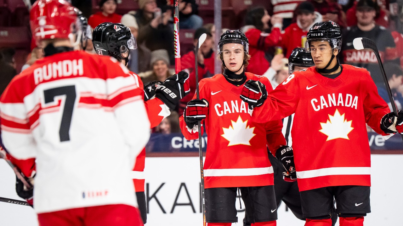 Gavin McKenna's hat trick leads Canada in rout against Denmark at WJC