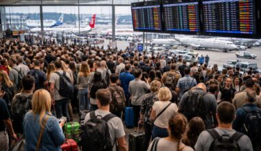 Netherlands, Germany, Switzerland, Turkey, UK, France, Italy, Norway, Poland and Belgium Faces Travel Disruptions as London Heathrow, Warsaw Chopin, Brussels Airport and others Delay 1,921 and Cancel 34 Flights Impacting Turkish Airlines, KLM, Air France and others in Zurich, Amsterdam, Frankfurt, Paris And More