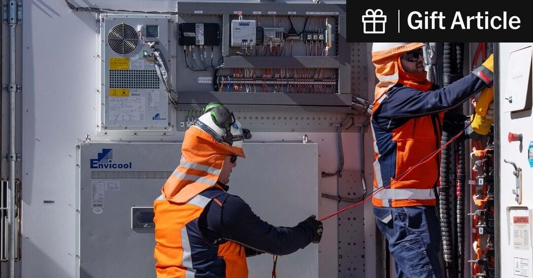 Once a Gamble in the Desert, Electric Grid Batteries Are Everywhere | An early grid battery was installed in the Atacama Desert in Chile 15 years ago. Now, as prices have tumbled, they are increasingly being used around the world.