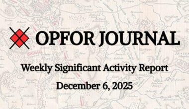 Weekly Significant Activity Report - December 6, 2025