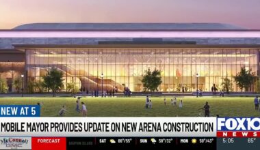 Roof to rise soon on Mobile Entertainment Arena; hockey rink moves forward