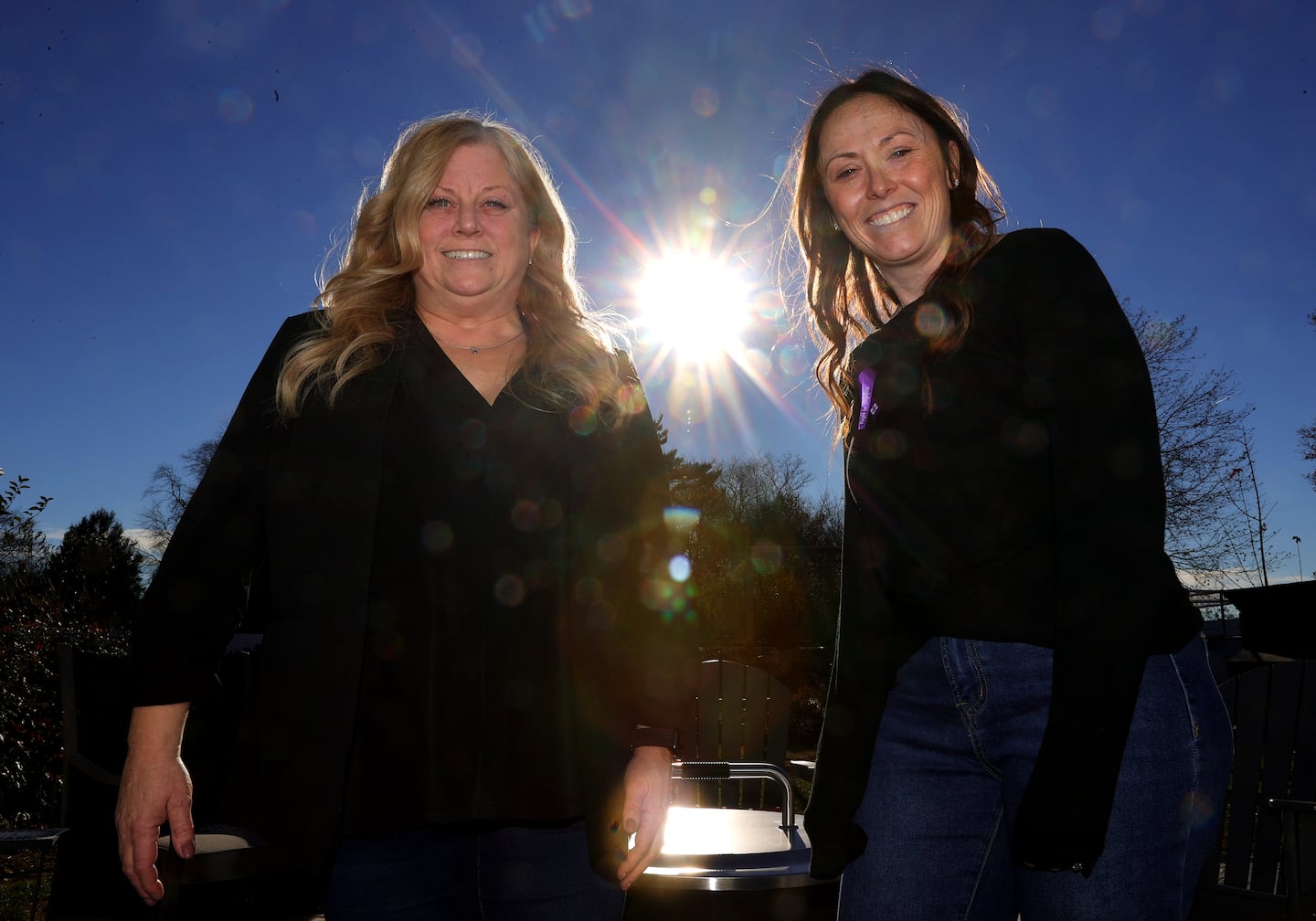 Ginger Gonsalves of Weymouth and Becky Kelliher of Oxford were living in the shadows when they met. They fear having to go back there.