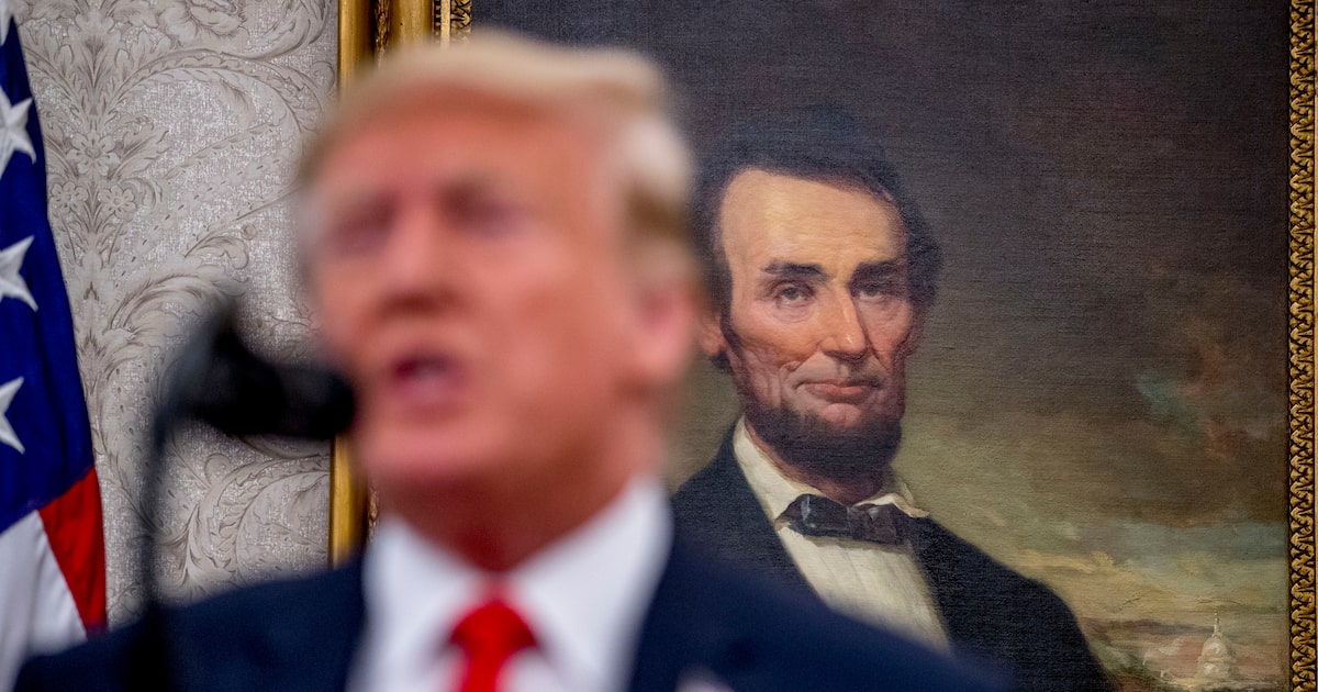 Trump’s White House makeover is different from Lincoln’s