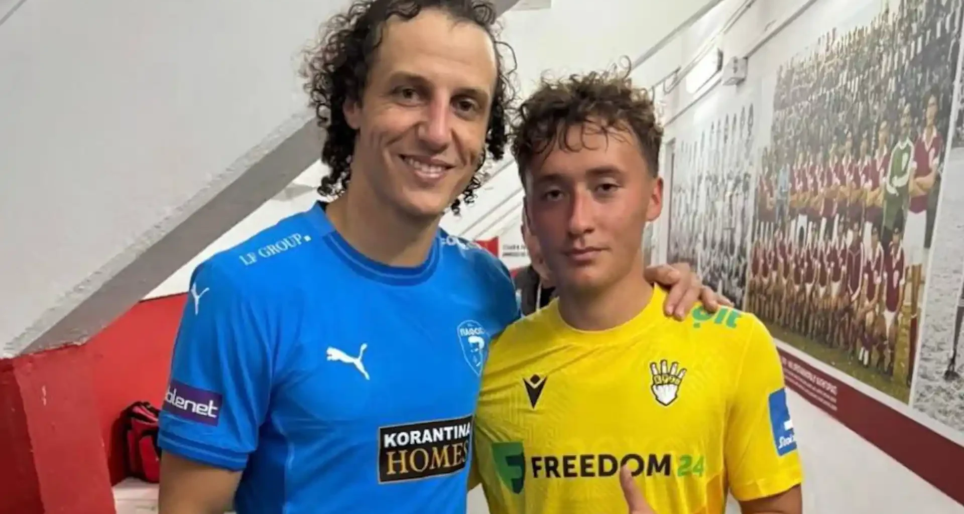 18-year-old Erik Davidyan played against David Luiz’s team in Cyprus