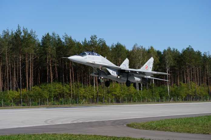 A MiG-29 fighter of the Polish Air Force