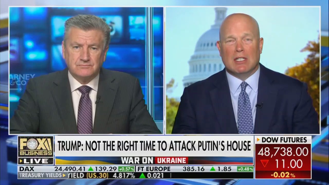 Matthew Whitaker Dances Around Question If Putin Home Attack