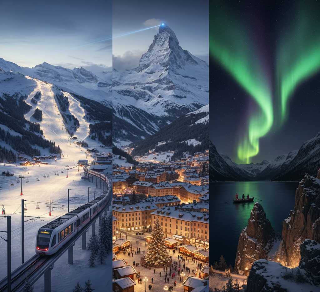 France Unites Austria, Switzerland, Italy and Norway to Fall in Love with Mountains as Winter Travel Begins, Top Hill stations in Europe