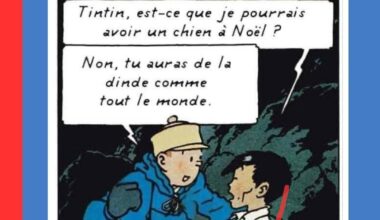 Tintin à Noël (oui j'ai du retard)