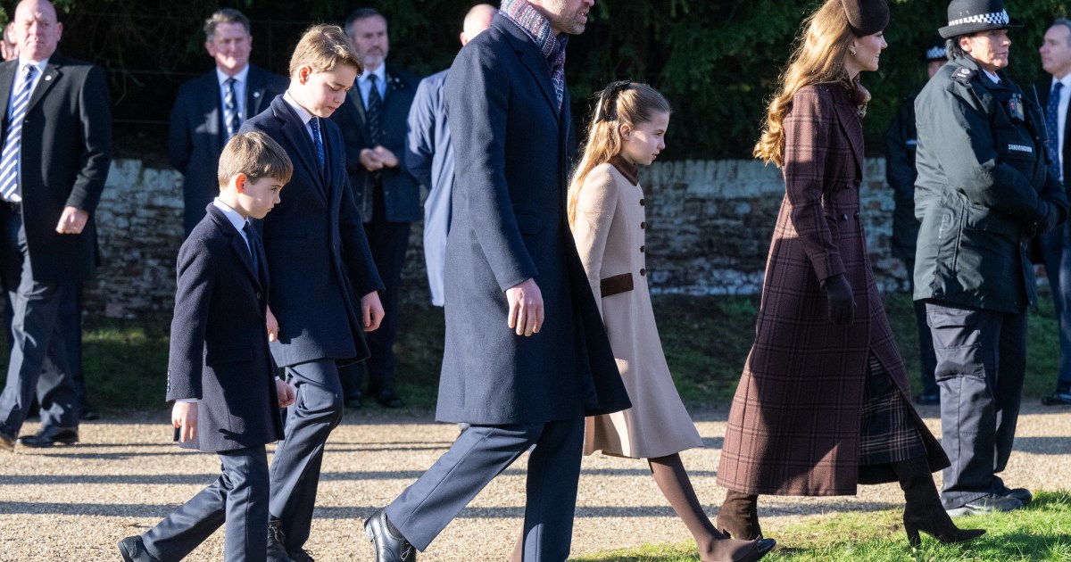 The Royal Family Attends Church Services at Sandringham but Prince Louis Only Has Eyes for This