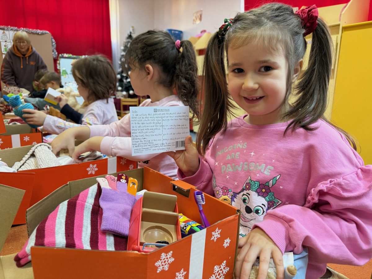 Festive cheer brought to children in Romania thanks to Evesham shoebox deliveries