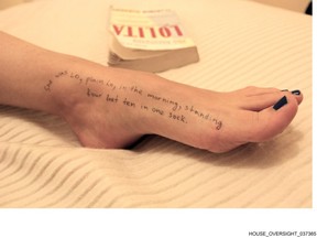 Democrats on the U.S. House Oversight Committee released dozens more images obtained from the estate of Jeffrey Epstein, Thursday, Dec. 18, 2025. Several photos show messages written on a woman's body parts.