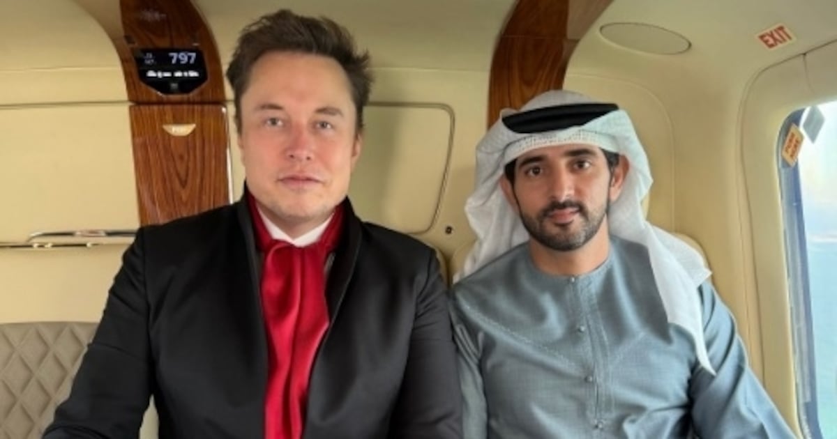 Sheikh Hamdan shows Elon Musk round Dubai