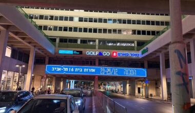 Idit Kupefsky's 'Alta Acqua' from pop-up exhibit HaMivne through December 29. 2025 (Jessica Steinberg/Times of Israel)