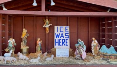 Dedham church's Nativity scene protests immigration crackdown