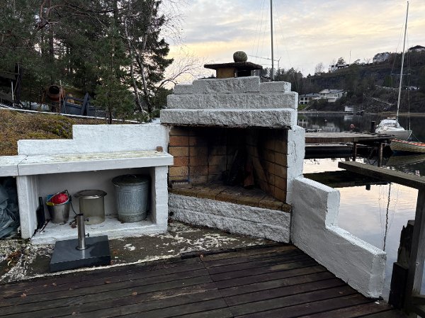 Befaring på hytta til Elisabeth Andreassen på Brønnøya