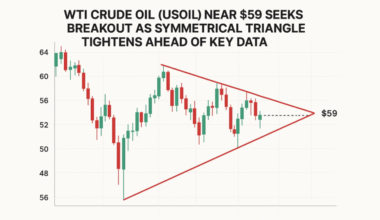 WTI Crude Oil (USOIL) Near $59 Seeks Breakout as Symmetrical Triangle Tightens Ahead of Key Data