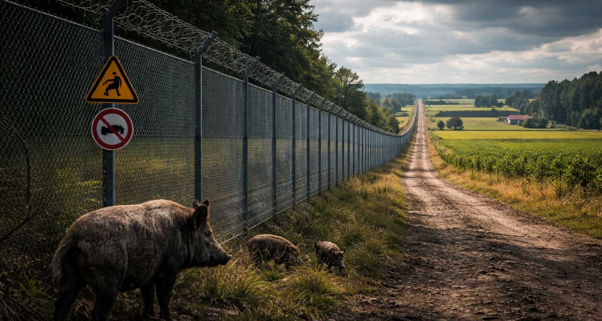 Denmark erects nearly 70 kilometers of border fence to block wild boars, protect its billion-dollar pig farming industry, and transform fear of an epidemic into a permanent biosecurity belt