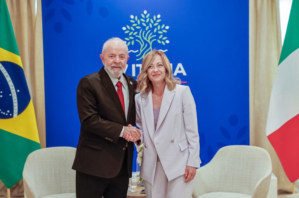Lula da Silva & Giorgia Meloni meet.