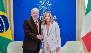 Lula da Silva & Giorgia Meloni meet.