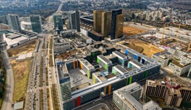 Luxembourg's EU institutions are based in the Kirchberg district of the capital