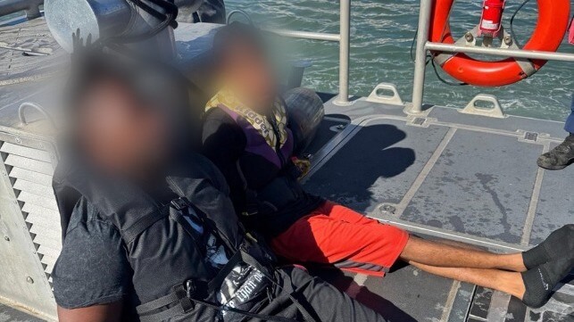 U.S. Coast Guard Saves (And Detains) Two Migrants Who Jumped Off a Barge