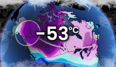 Extreme cold on the move after Canada notches -50C reading