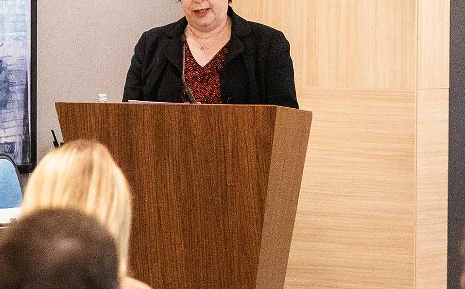 H.E. Fern Marion Horine, British Ambassador to Moldova speaking at the conference.