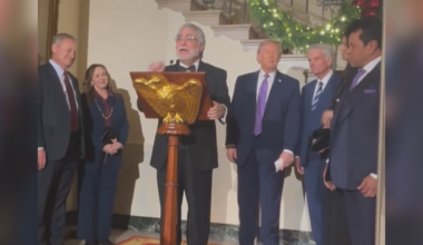 Waco, Texas pastor speaks at White House Christmas reception