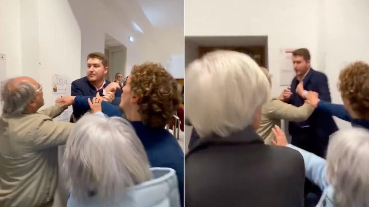 Flash mob durante un convegno filorusso dell’Anpi, aggredito Hallissey: «Non siamo a Mosca. Mica eravate antifascisti?» - Il video