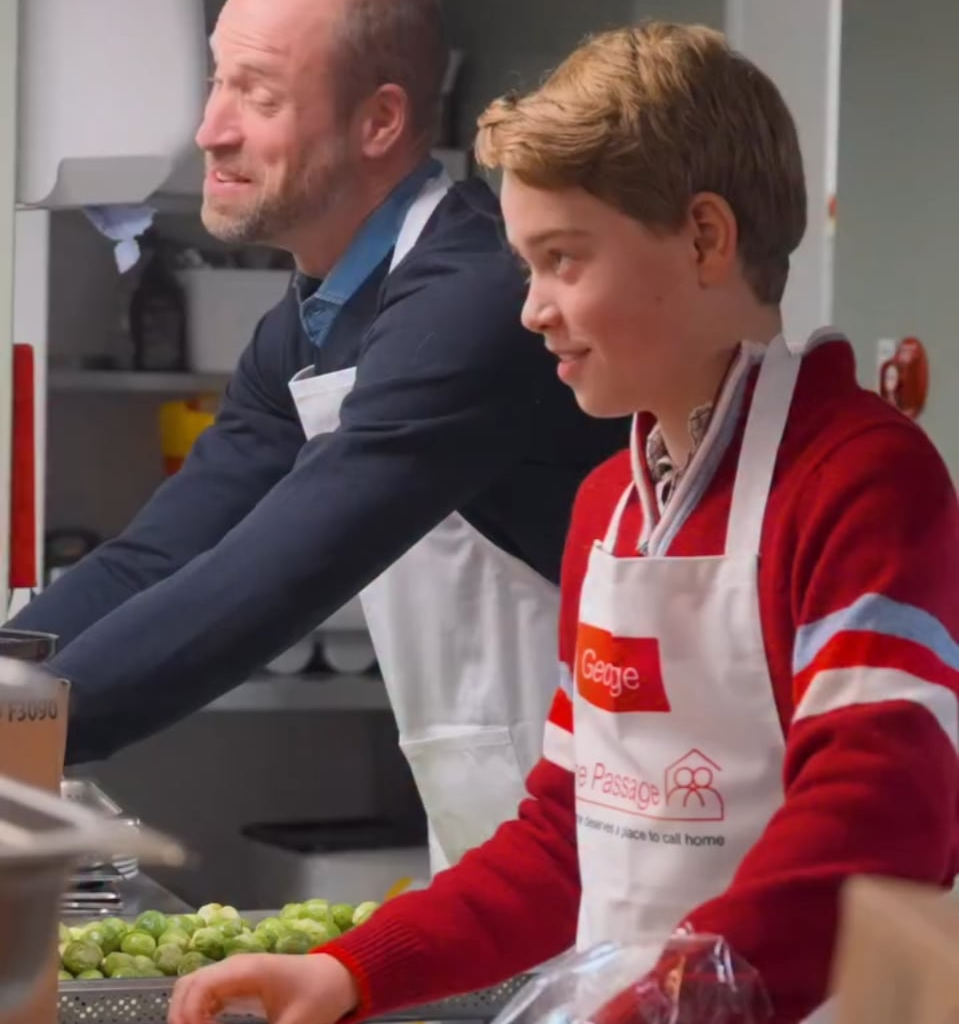 New video of Prince William and Prince George volunteering at The Passage charity