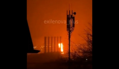 Ukrainian long-range drones hit Russian oil refinery in Tuapse. 30.12.2025
