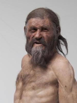 Reconstruction of Ötzi the Iceman.