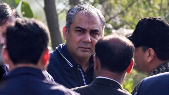 Mohsin Naqvi was present during the India vs Pakistan U19 Asia Cup final in Dubai on Sunday(AFP)