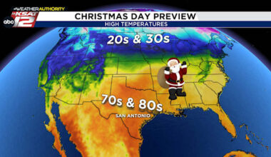 Drizzle, a cold front, and a Christmas heat wave. An update on what’s ahead