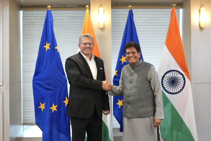 Piyush Goyal holds high level dialogue with European Union’s Commissioner for Trade and Economic Security Maroš Šefčovič