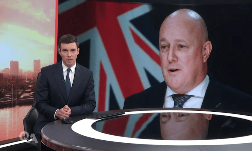 What Christopher Luxon did last week while saying no to Q+A’s Jack Tame