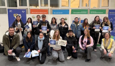 „EU on tour“: Kurs der Gesamtschule an der Erft besuchte Europa-Ausstellung
