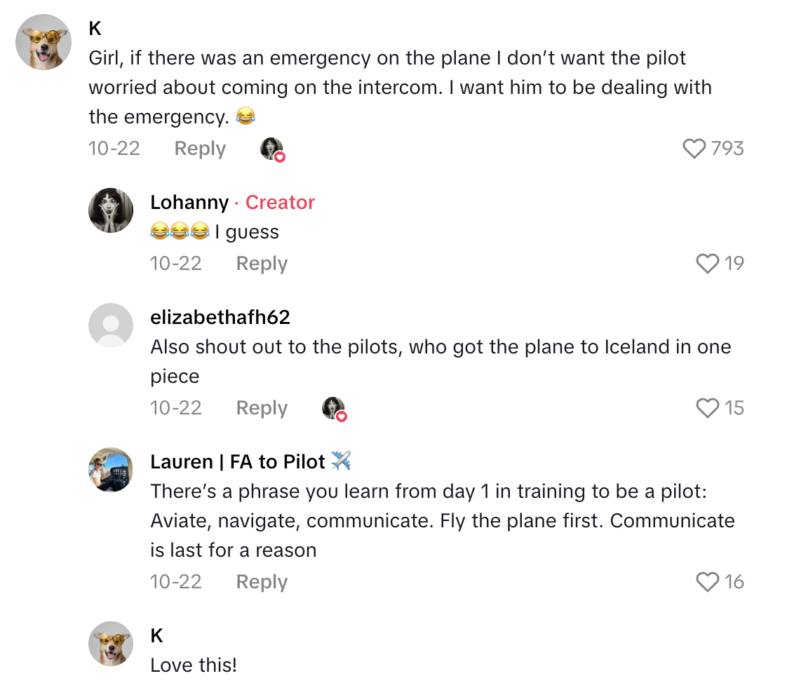 Screenshot 2025 11 29 at 1.55.11 PM I am so happy to be on land.  Airline Passenger Talked About A Scary Flight That Had To Make An Emergency Landing In Iceland