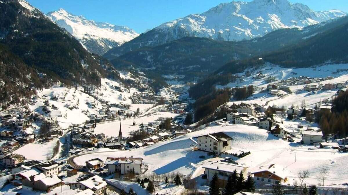 Sölden in Tirol ist ein beliebter Wintersportort.