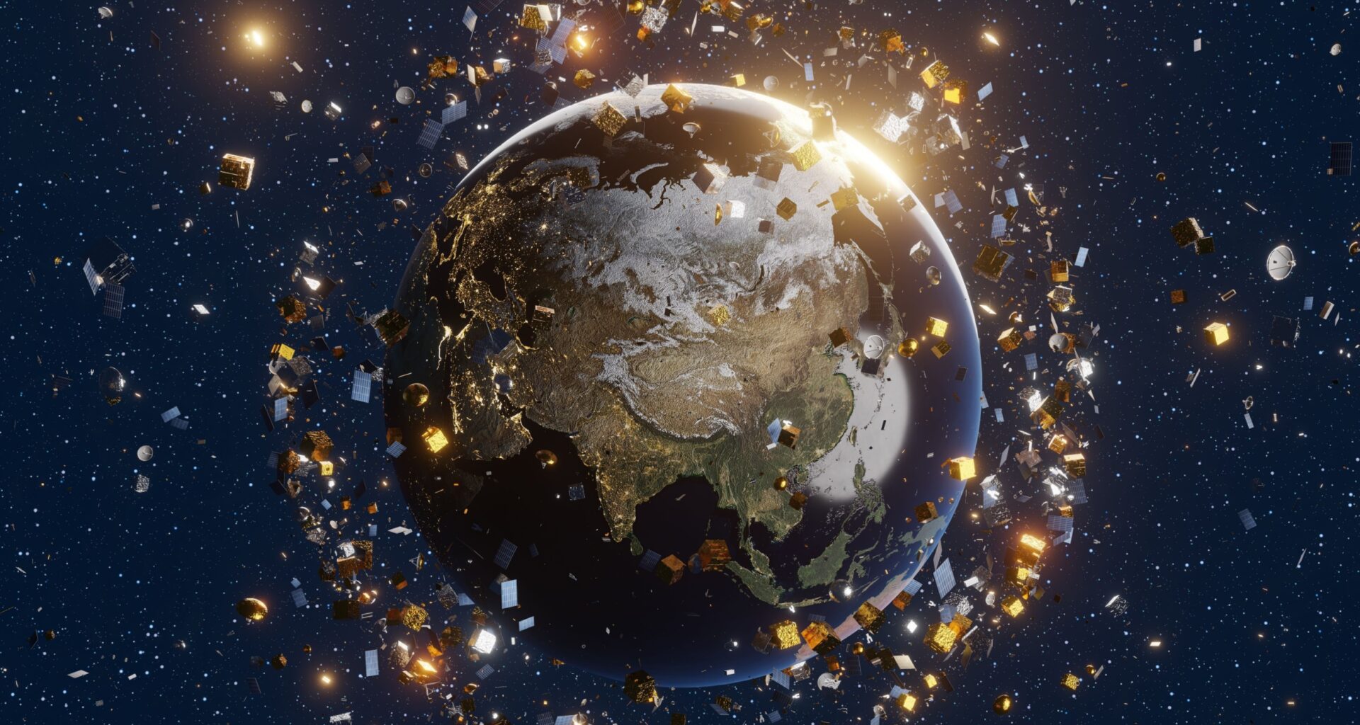 Over 1.1 million pieces of space trash litter Earth's orbit