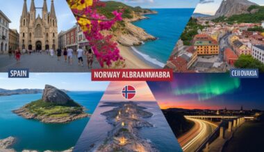 Spain, albania, malta, norway, and slovakia