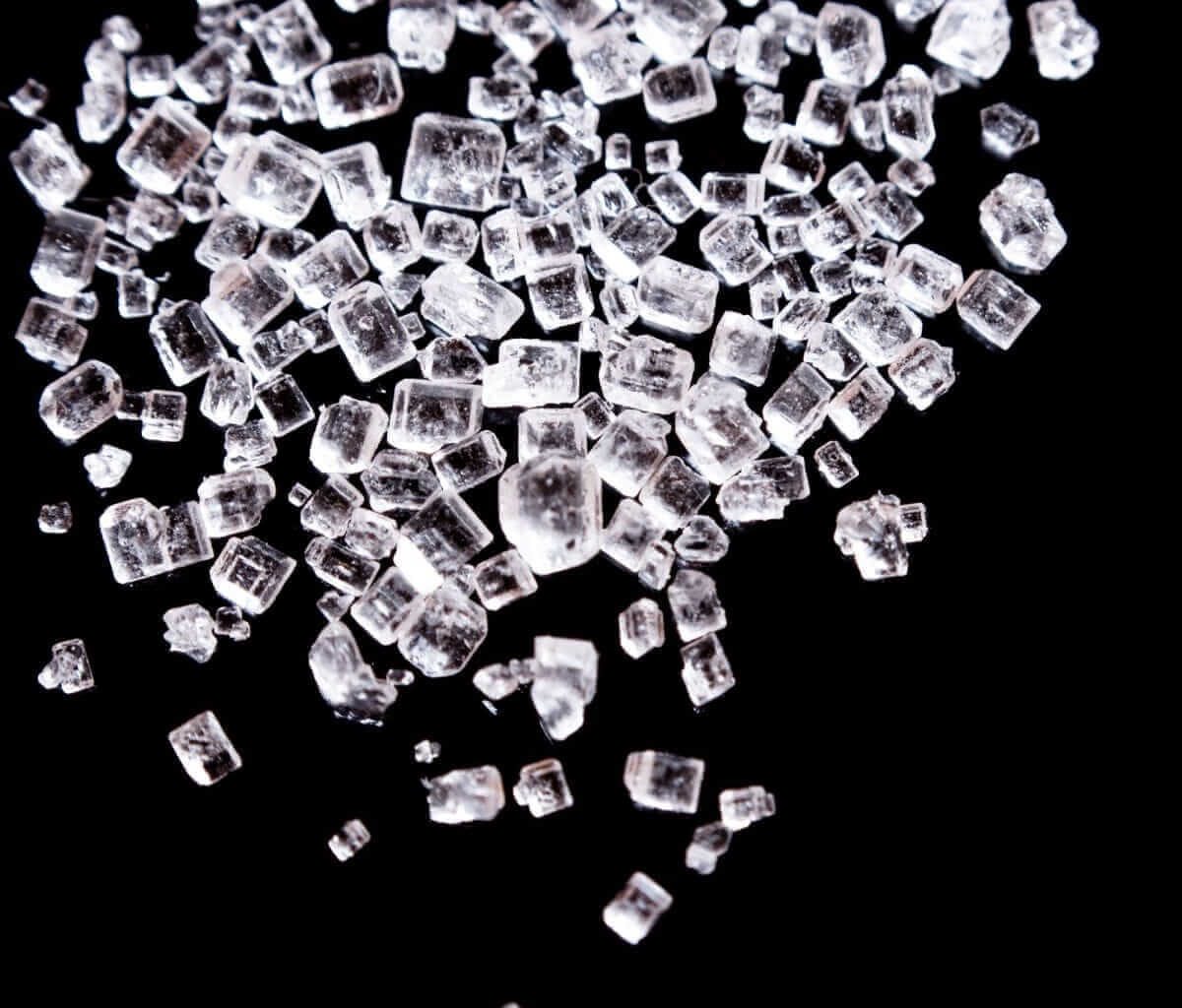 Sugar crystals under magnification by Panic_attack via iStock