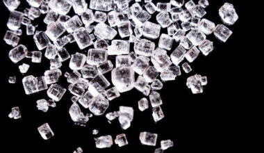 Sugar crystals under magnification by Panic_attack via iStock